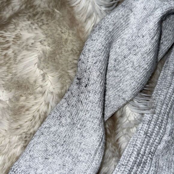 Design 365 gray cropped knit cardigan | Sz S - Picture 6 of 7